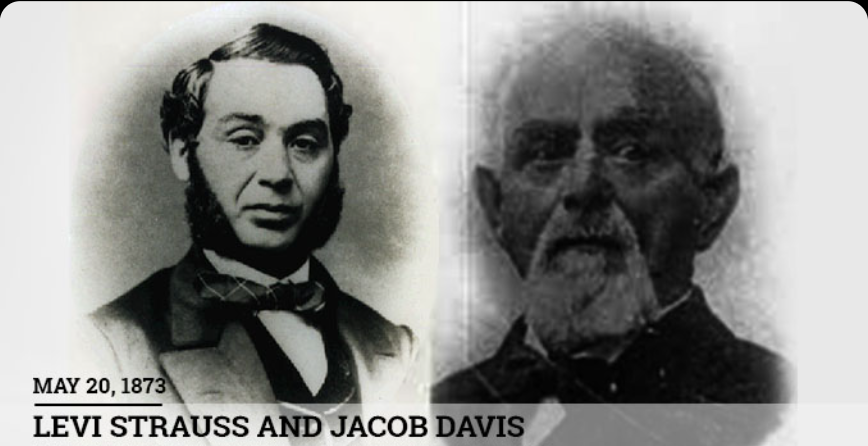 Levi Strauss and Jacob Davis, ca. 1873