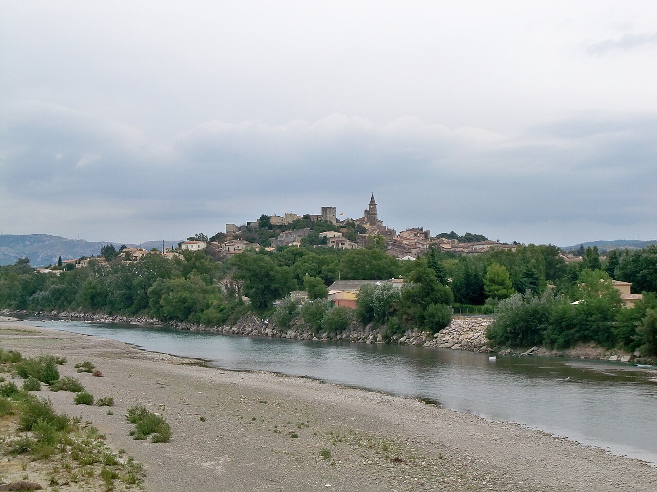 View of the village of Mallemort in the Bouches-du-Rhône, Provençe — Simon Porte Jacquemus’s childhood home